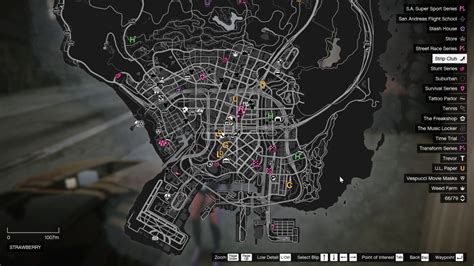 gta strip club map|Interactive GTA 5/Online Map